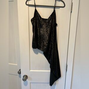 Black sparkly top. BCBG. Size S.